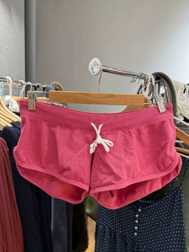 New Rose Pink Cotton Short Pan - Short Linen Drawstring のレビューと価格