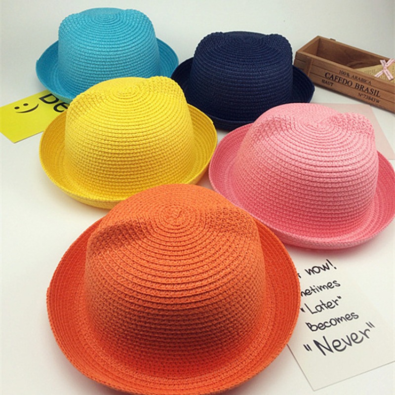 Sun Hat for Children Boys Outd - Bucket Hat Straw のレビューと価格