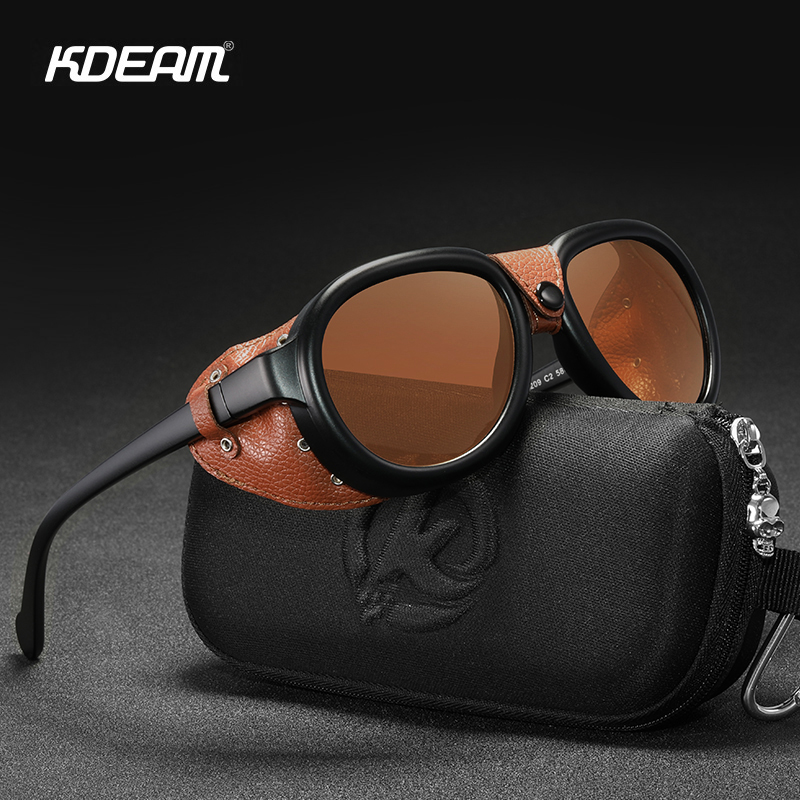 KDEAM Pilot Sunglasses Steampu - Sunglasses Aviator Polarized のレビューと価格