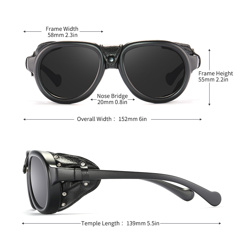 KDEAM Pilot Sunglasses Steampu - Sunglasses Aviator Polarized のレビューと価格