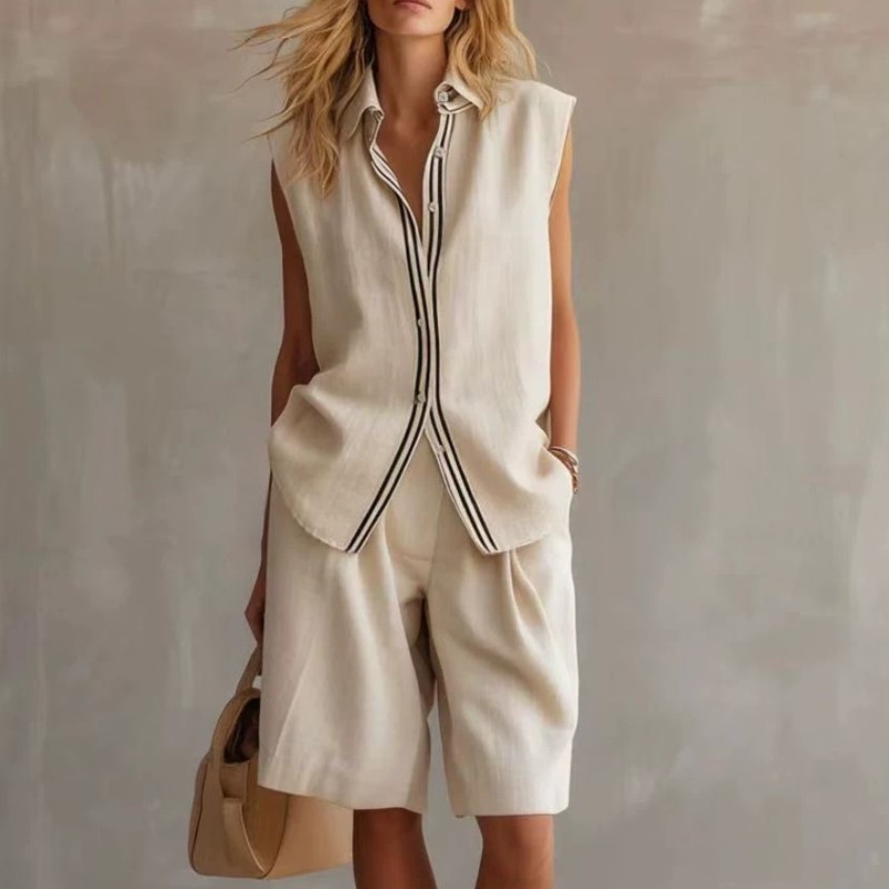 Summer Fashion Solid Linen Ble - Linen Shirt Breathable のレビューと価格