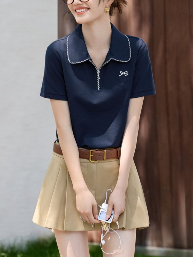 Women's Slim Fit Figure Flatte - Polo Shirt Pique のレビューと価格