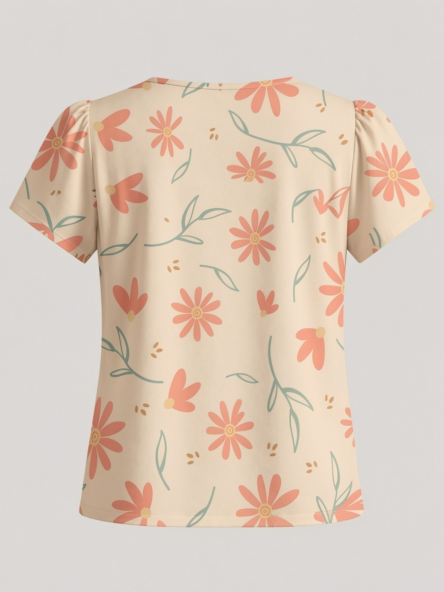 2026 New Women's Round Neck El - Resort Shirt Floral のレビューと価格