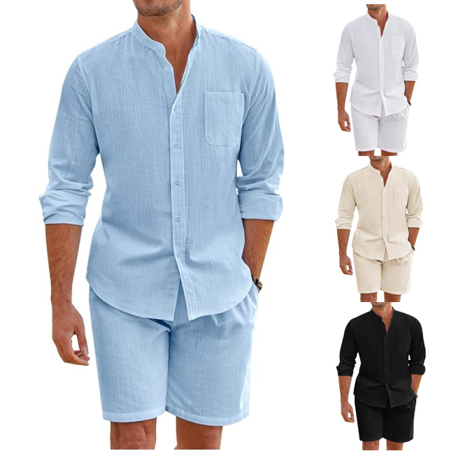 Simple Casual Men's Cotton Lin - Linen Shirt Breathable のレビューと価格