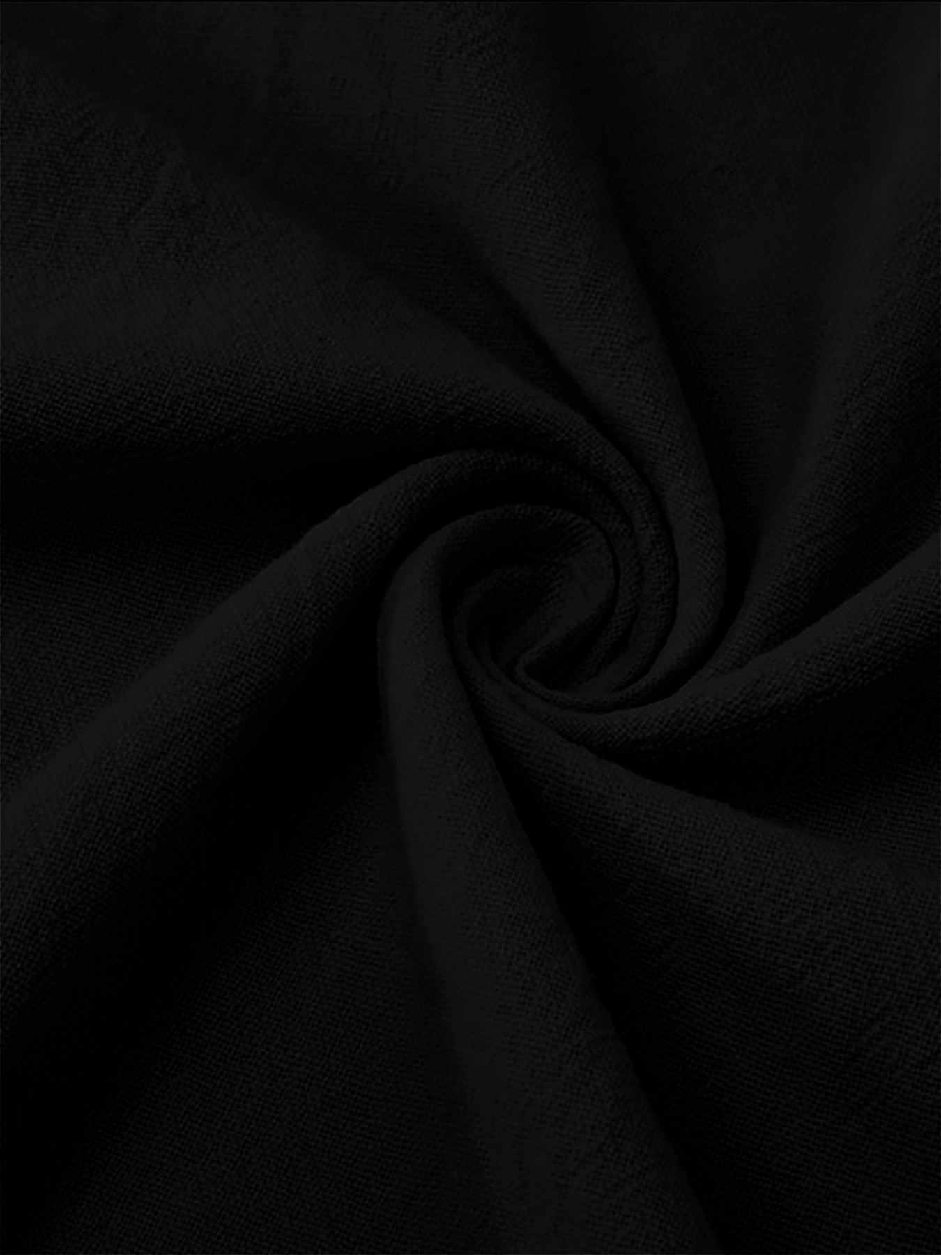 Elegant Black Henley Short-Sle - Linen Shirt Breathable のレビューと価格