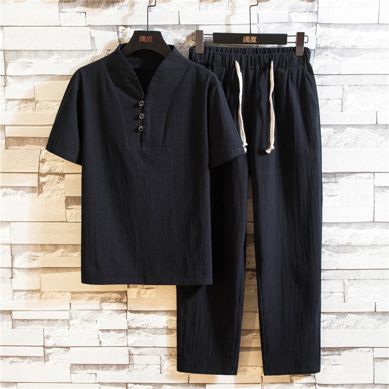 Men's Summer Cotton Linen Shor - Linen Shirt Breathable のレビューと価格
