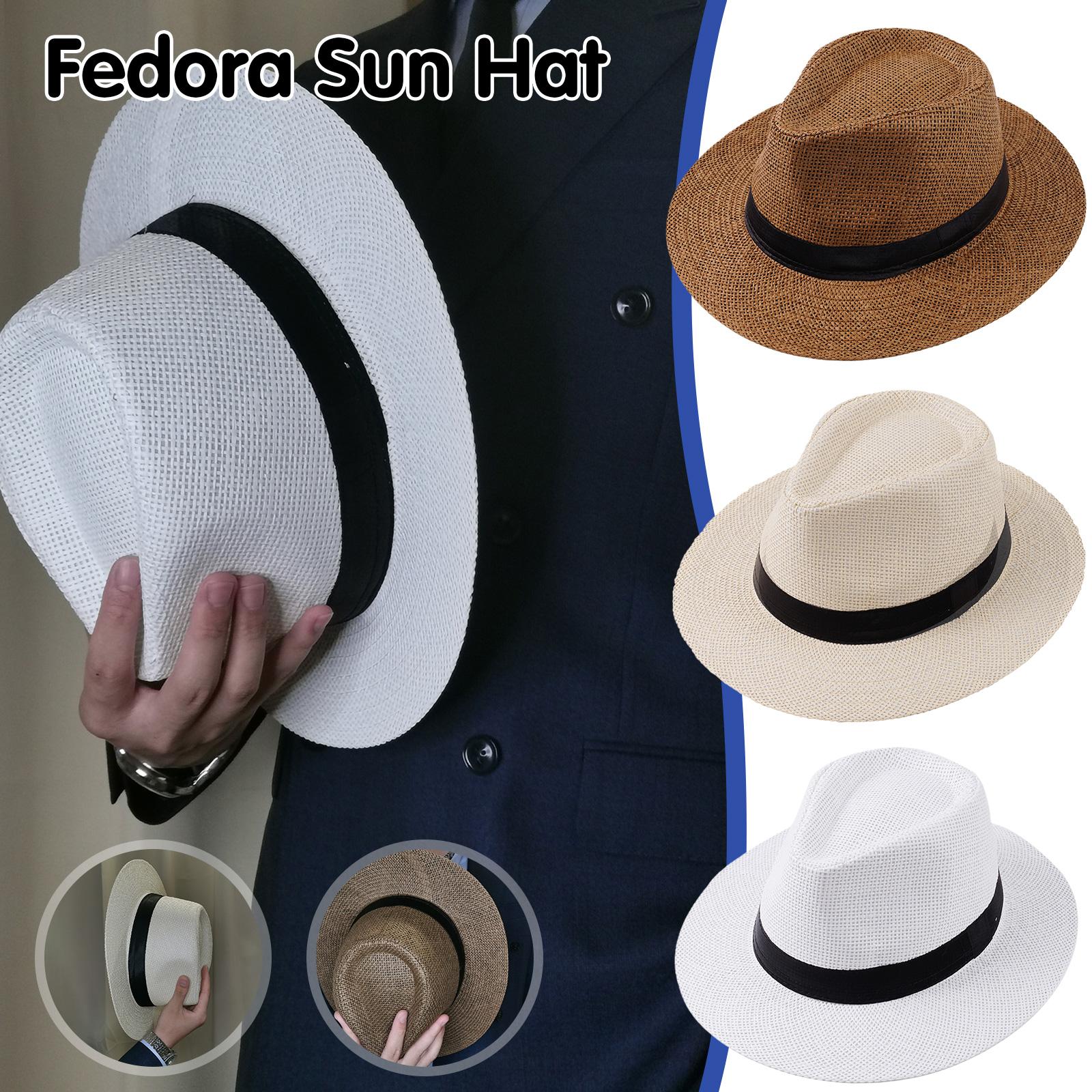 Men Summer Panama Straw Hat Na - Bucket Hat Straw のレビューと価格