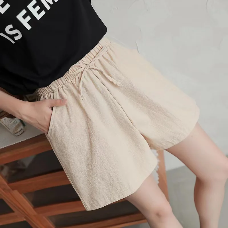 2024 New Summer Cotton Linen B - Short Linen Drawstring のレビューと価格