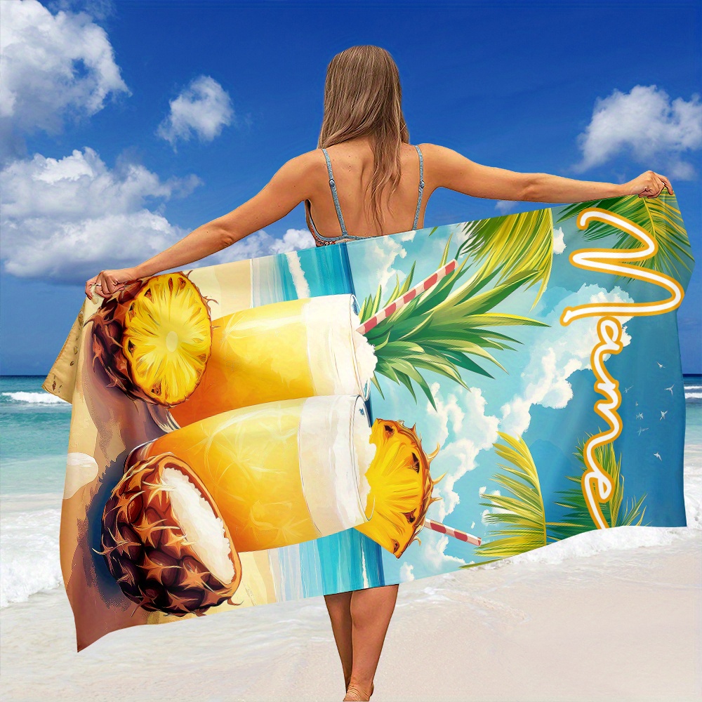 1pc Customized Name Beach Towe - Beach Towel Large のレビューと価格