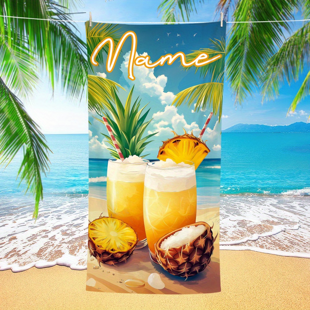 1pc Customized Name Beach Towe - Beach Towel Large のレビューと価格