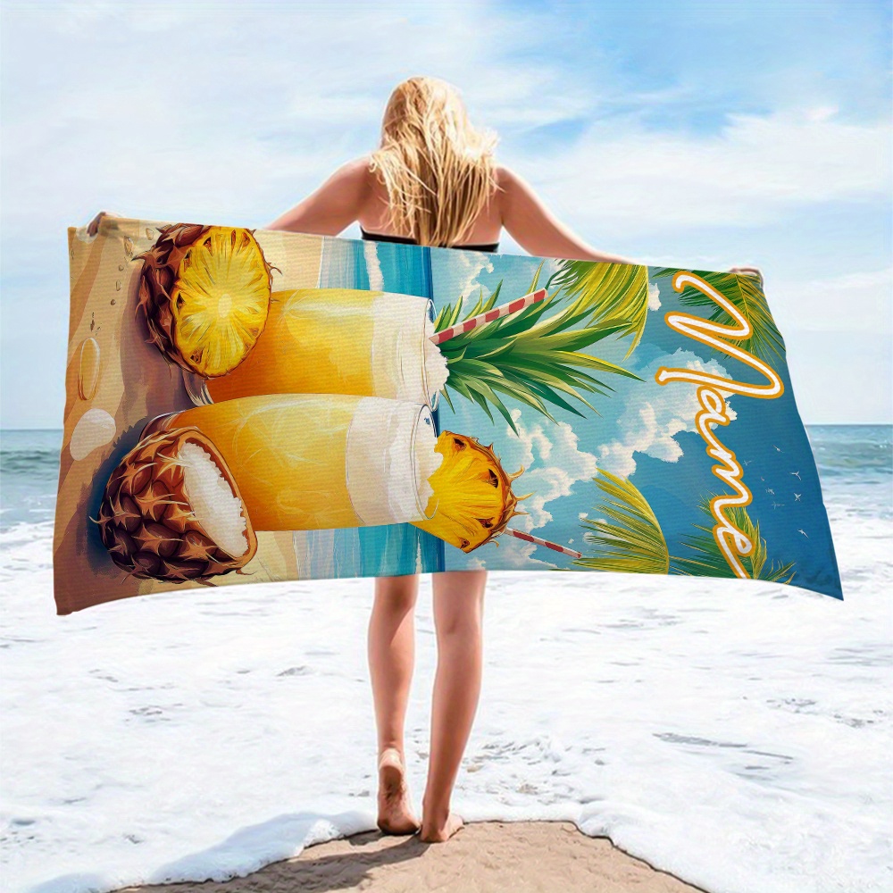1pc Customized Name Beach Towe - Beach Towel Large のレビューと価格