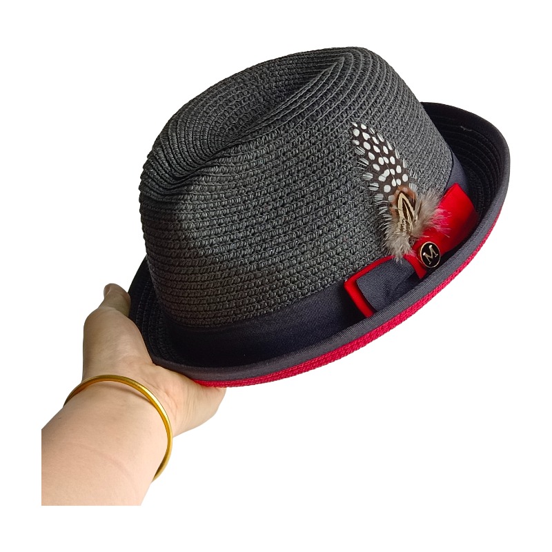 Men’s Straw Hat Two-tone Splic - Bucket Hat Straw のレビューと価格