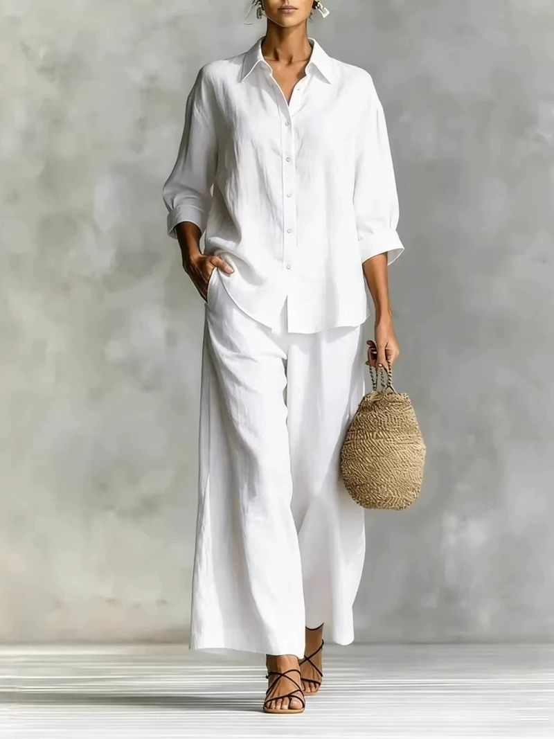 Women's New 7-Sleeve Shirt & W - Linen Shirt Breathable のレビューと価格