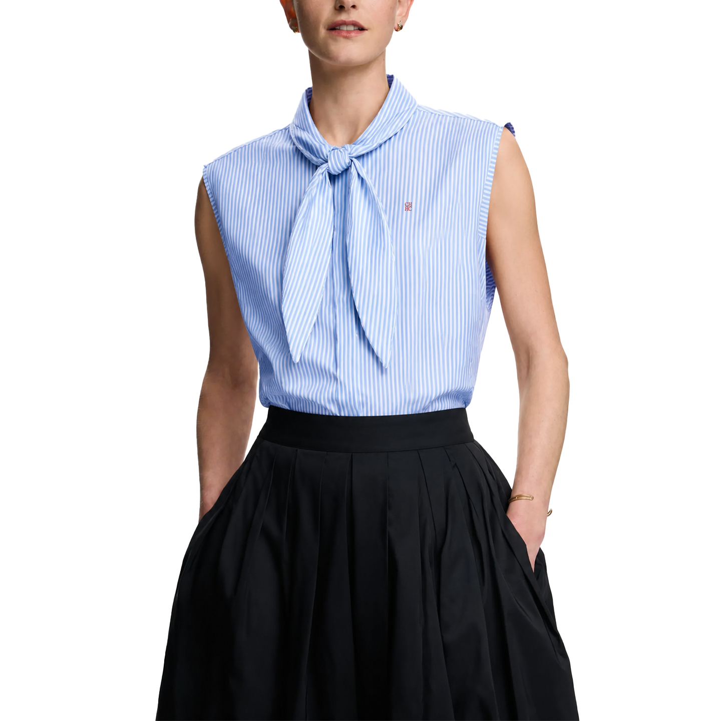 CH Embroidered Sleeveless Shir - Shirt Camp Collar のレビューと価格