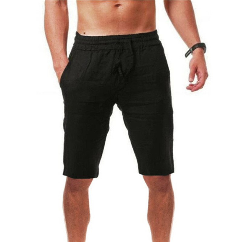 2026 new Men's Cotton Shorts P - Short Linen Drawstring のレビューと価格