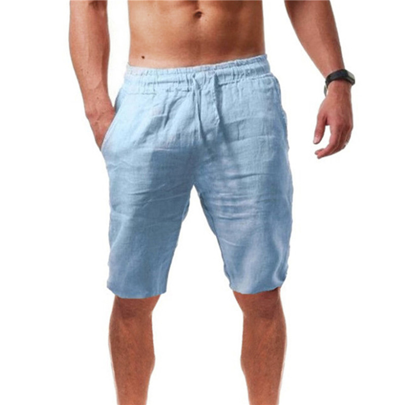 2026 new Men's Cotton Shorts P - Short Linen Drawstring のレビューと価格
