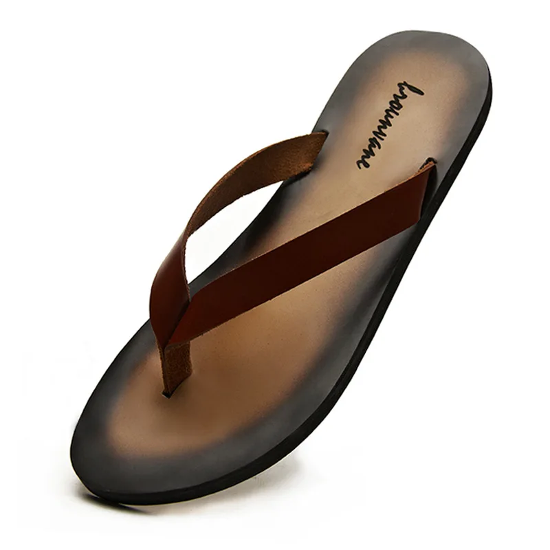Classic Genuine Leather Mens S - Flip Flop Leather Men のレビューと価格