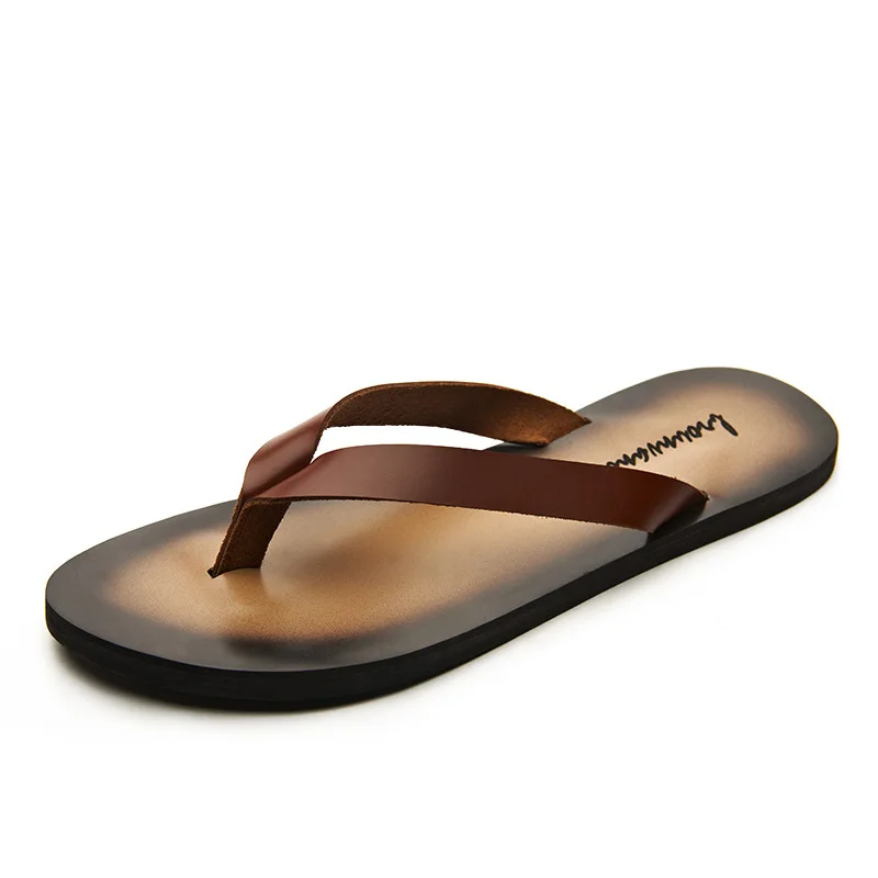 Classic Genuine Leather Mens S - Flip Flop Leather Men のレビューと価格