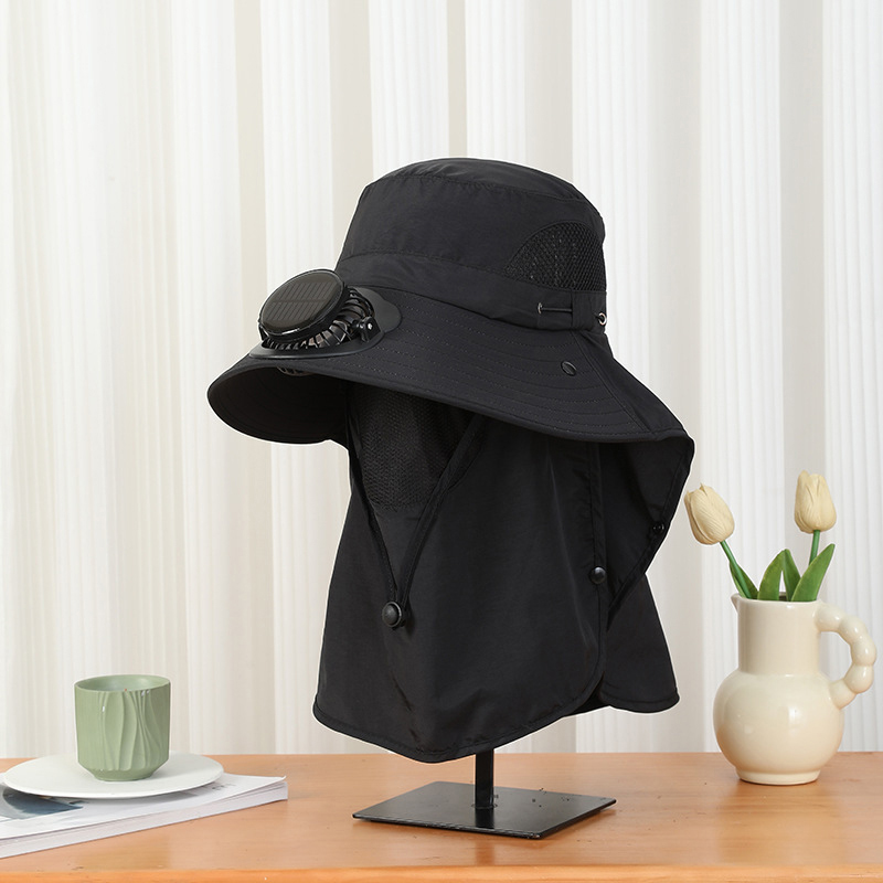 Men Wide Brim Solar Fan Hat wi - Bucket Hat Straw のレビューと価格