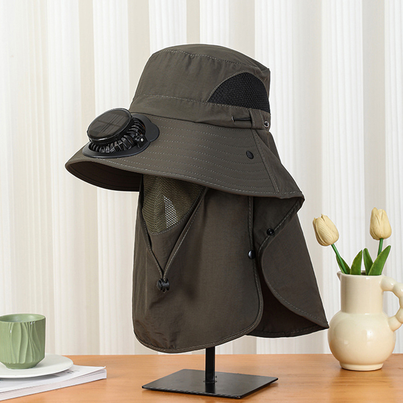 Men Wide Brim Solar Fan Hat wi - Bucket Hat Straw のレビューと価格