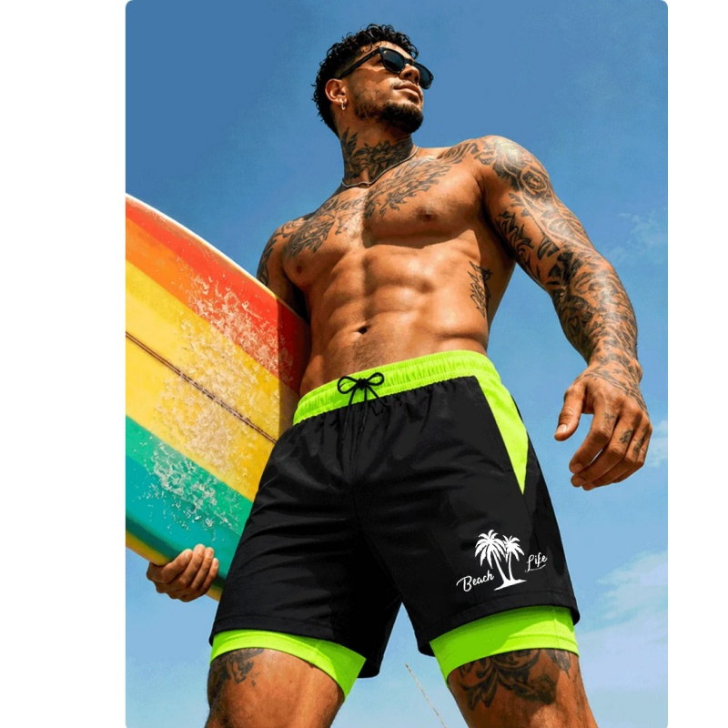 Men'S Swimming Trunks Palm Tre - Trunks Board Surf のレビューと価格