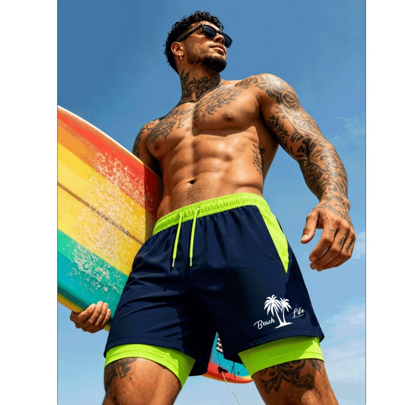 Men'S Swimming Trunks Palm Tre - Trunks Board Surf のレビューと価格