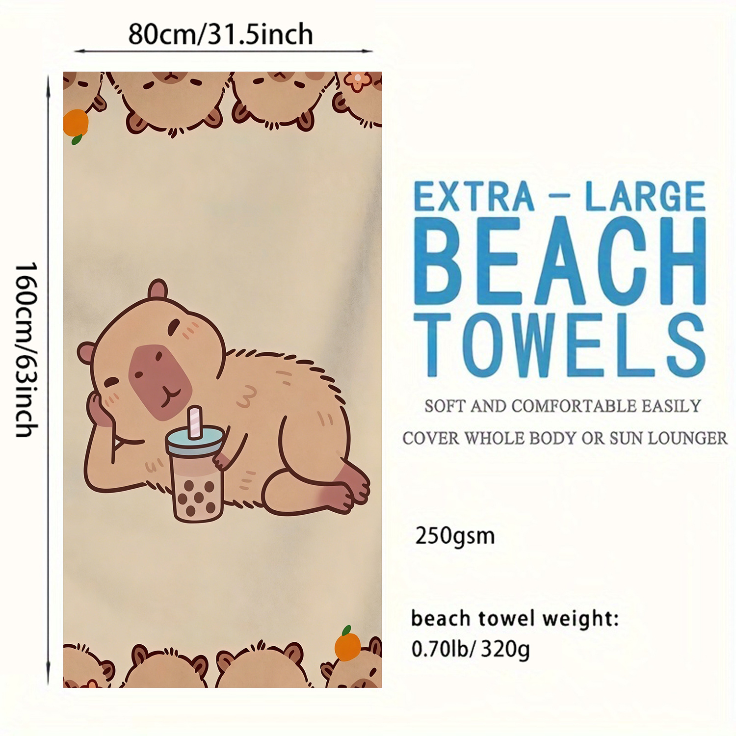 Extra-Large Beach Towel - Ultr - Beach Towel Large のレビューと価格