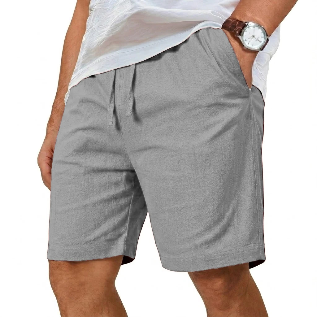 Oversized Cotton Linen Shorts  - Short Linen Drawstring のレビューと価格