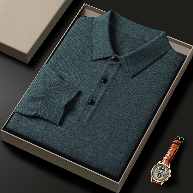 Fashion luxury knitted long sl - Polo Shirt Pique のレビューと価格