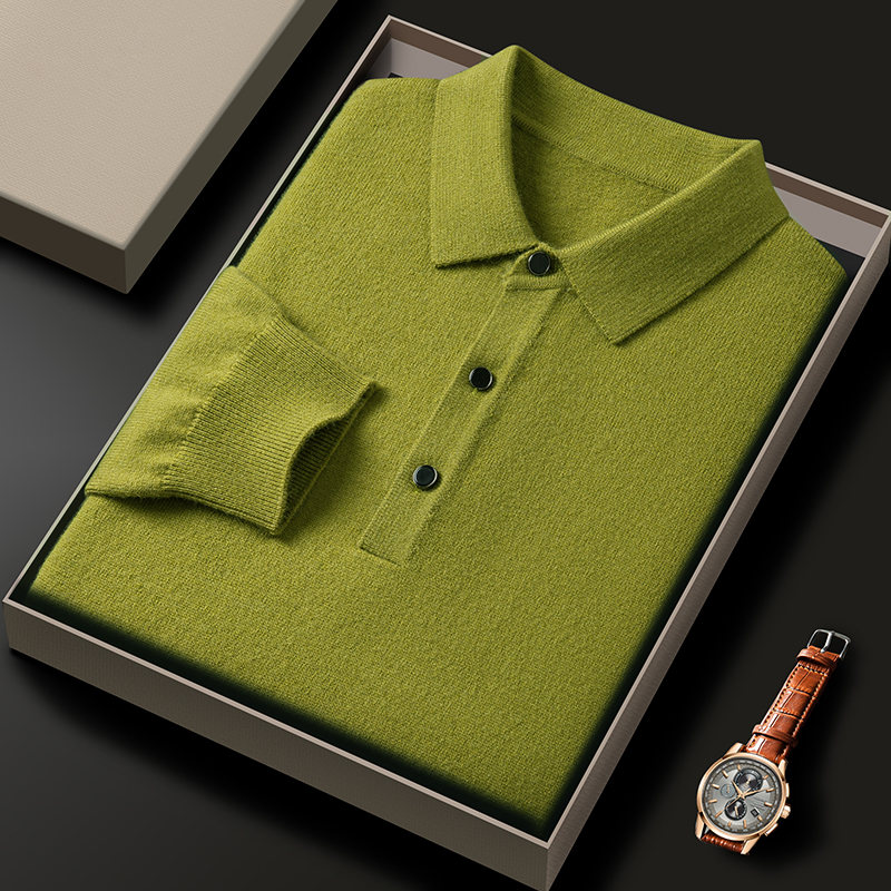 Fashion luxury knitted long sl - Polo Shirt Pique のレビューと価格