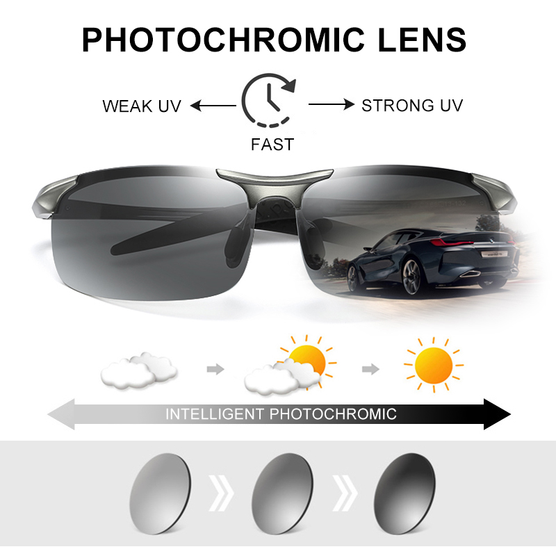 CLLOIO Aluminum Photochromic S - Sunglasses Aviator Polarized のレビューと価格