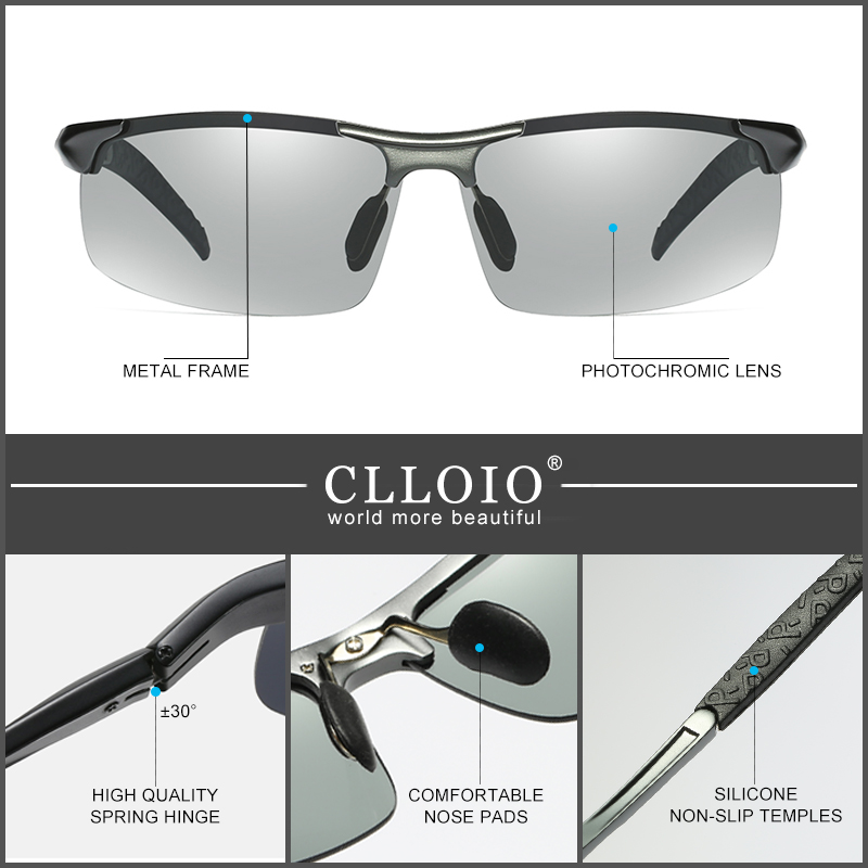 CLLOIO Aluminum Photochromic S - Sunglasses Aviator Polarized のレビューと価格